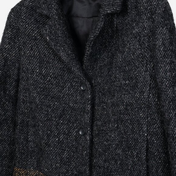 Annette Gortz Grey Brown Ombre Multi-Fibre Frayed Hems Jacket - Picture 3 of 16